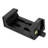 Aluminum Alloy and Metal Phone Clip Mount for Photography with Bubble Level and Hot Shoe, Durable with Rubber Padding, Wide Application (Black) view 1