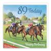 Hunts England Milo's Gallery 89th Birthday Card for a Horse Racing Fan view 1