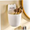 Angoily Multifunctional Hanging Pen and Pencil Organizer, White PP Cartoon Cat view 2