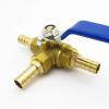Brass L-Port 3-Way Ball Valve Hose Connector, 4–19 mm, 1 Pc. view 4