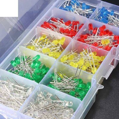 IPUDIS 500-Pack 3 mm Ultra-Bright LED Assortment