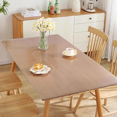 Zhaomi Clear Frosted PVC Table Protector, 1.0 mm, 65 x 130 cm