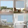 No-Drill Blackout Roller Blind, 80 x 120 cm, Sky Blue view 2
