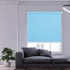 No-Drill Blackout Roller Blind, 80 x 120 cm, Sky Blue view 3
