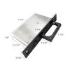 betensh Brushed Nickel Door-Edge Pull with Automatic Pop-Up Switch, Flush Hidden Sliding Door Handle, Black view 2