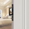 betensh Brushed Nickel Door-Edge Pull with Automatic Pop-Up Switch, Flush Hidden Sliding Door Handle, Black view 3
