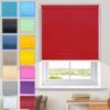 No-Drill Clip-On Blackout Roller Blind 35 x 80 cm, Red view 1