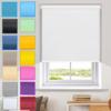 Clamp-Fit Blackout Roller Blind Without Drilling, 55 x 170 cm, Customizable, White view 1