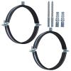 JDHGSHL 2-Piece Split-Ring Pipe Hangers, Adjustable Clamps for 113–118 mm Pipes view 1