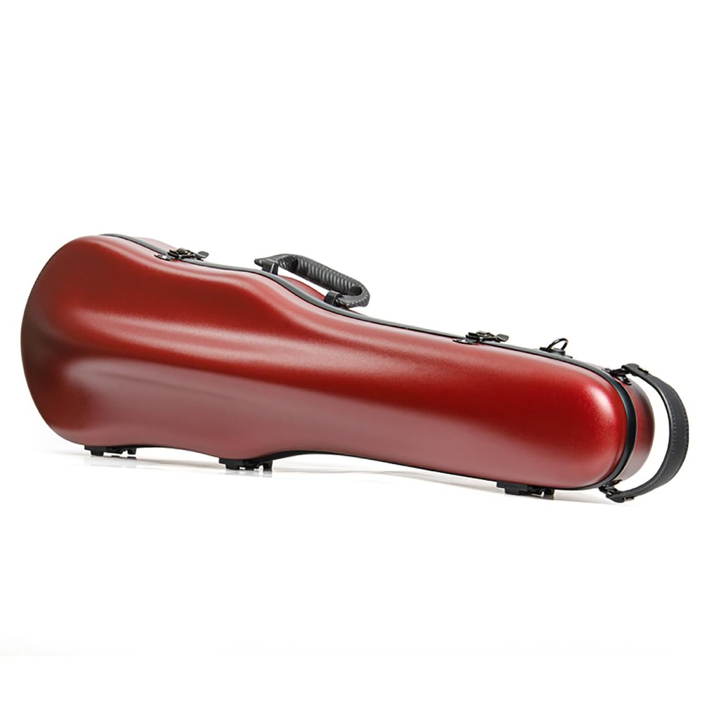 IkErna 4/4 Violin Hard Case, Professional Backpack-Style Violin Bag, Jazz Red