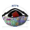 Iris Art Waist Bag for Women and Men, Adjustable Crossbody Belt Bag view 2