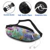 Iris Art Waist Bag for Women and Men, Adjustable Crossbody Belt Bag view 3
