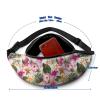Tropical Flower Waist Bag for Women and Men view 2