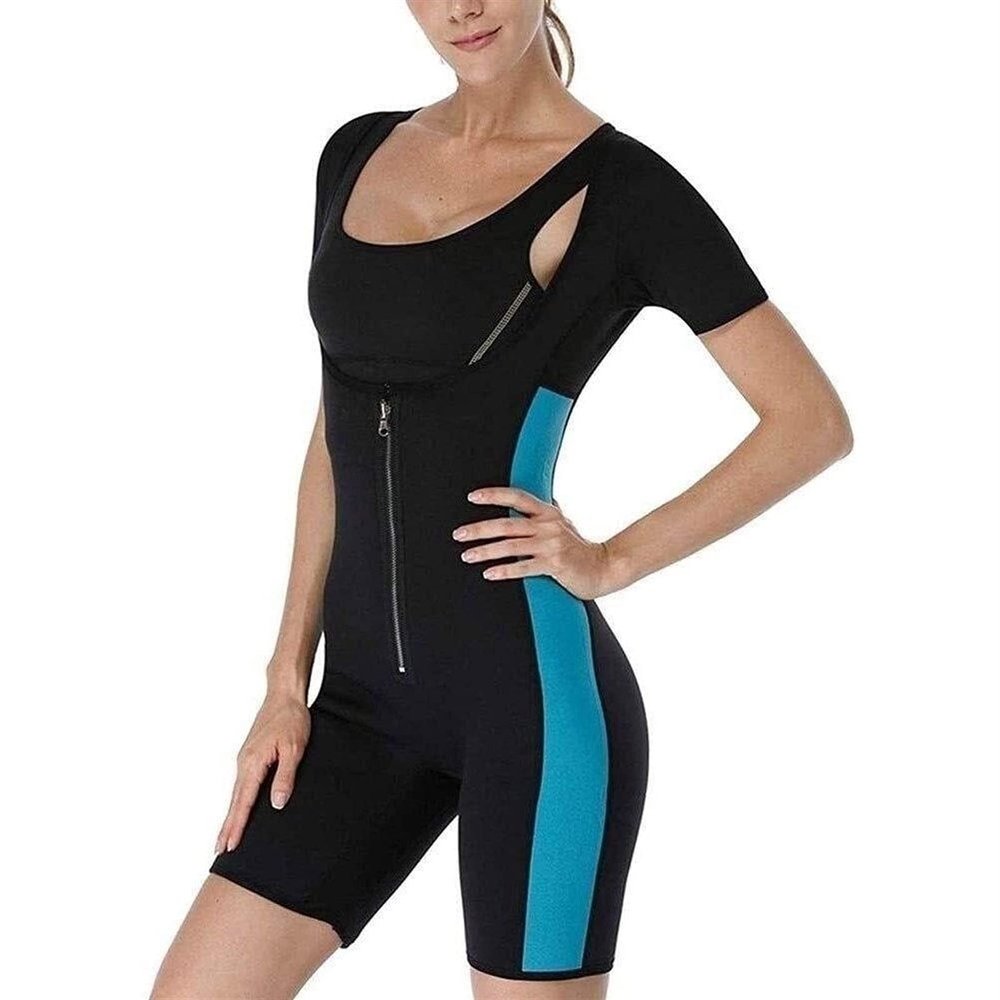 WEITING Women's Neoprene Sauna Vest Body Shaper for Sports & Workouts, Blue, XL