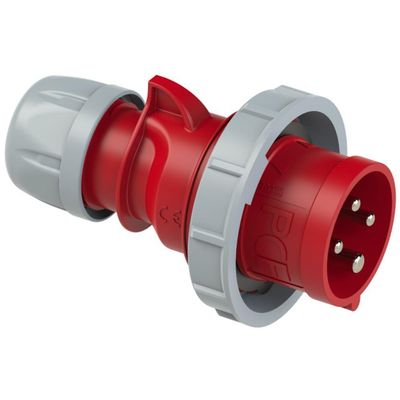 PCE CEE Wall-Mount Plug, 5P 32A, IP67, 6h, Phase Reverser