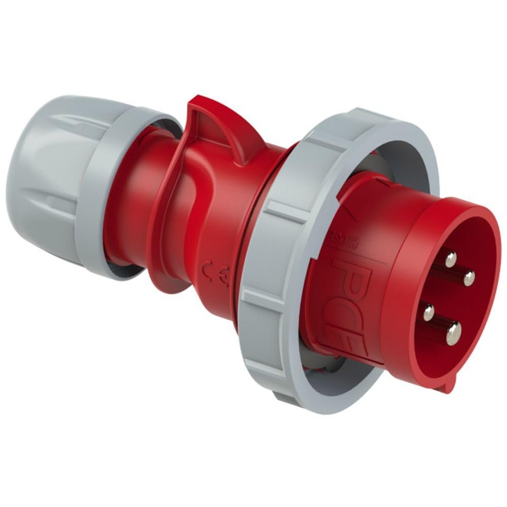 PCE CEE Wall-Mount Plug, 5P 32A, IP67, 6h, Phase Reverser