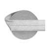 2/5/10 Yards 1 in. 25 mm Solid Shiny Fold-Over Elastic FOE Spandex Satin Tape for Hair Ties, Headbands, Dresses, Sewing and Trim, Light Silver, 10 Yards view 1