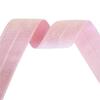 2/5/10 Yards 1 in. 25 mm Solid Shiny Fold-Over Elastic FOE Spandex Satin Tape for Hair Ties, Headbands, Dresses, Sewing and Trim, Light Silver, 10 Yards view 3