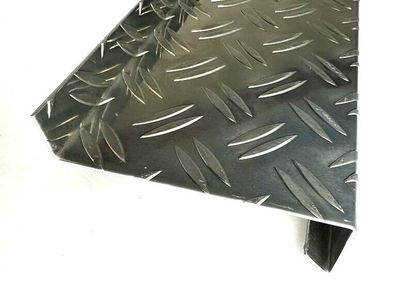 Aluminum Checker Plate Window Sill/Drip Flashing, 2/3 or 2.5/4 mm, Custom Length