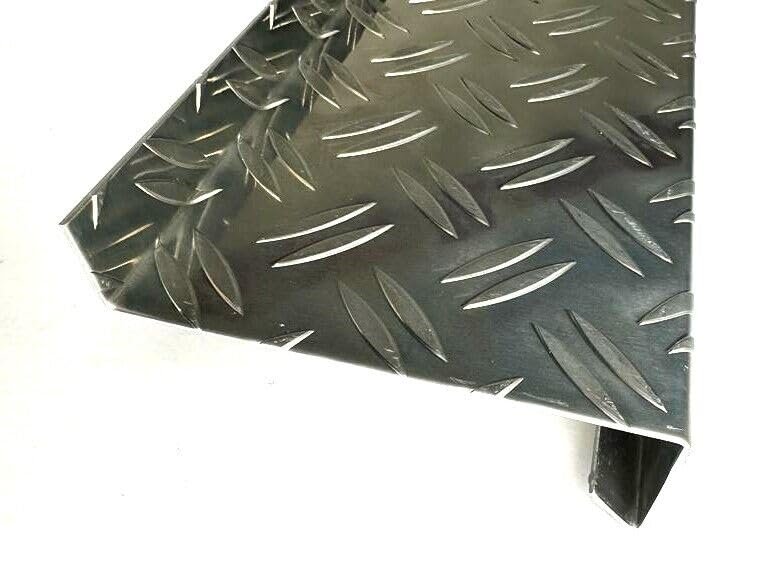 Aluminum Checker Plate Window Sill/Drip Flashing, 2/3 or 2.5/4 mm, Custom Length