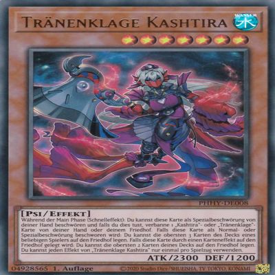 PHHY-DE008 - Tearlaments Kashtira - Ultra Rare - 1st Edition - German - Photon Hypernova - with LMS Trading Field Center Card