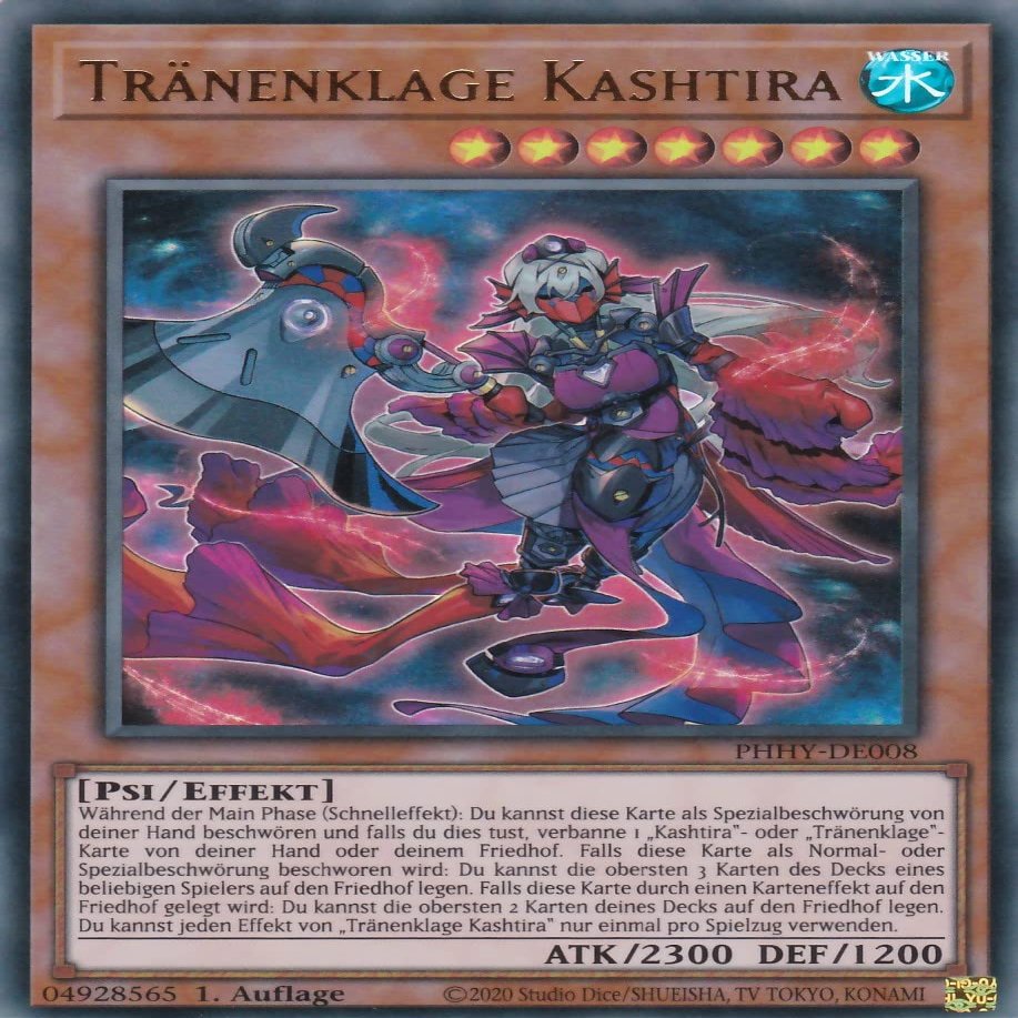 PHHY-DE008 - Tearlaments Kashtira - Ultra Rare - 1st Edition - German - Photon Hypernova - with LMS Trading Field Center Card