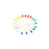 5 Colors × 20 Pieces = 5 mm LED Diodes, Assorted Kit, Green, Blue, Yellow, Red, DIY Components Kit, 100 Pieces view 2