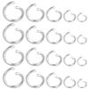 100-Piece Set Stainless Steel Open Split Jump Rings, Clasps, Hooks & Connectors for Jewelry Making view 2