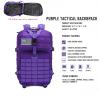 SEYATULLH Tactical Military Backpack, 45 L, MOLLE 3-Day Pack, Violet view 2
