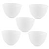 5-Piece Silicone Mixing Bowls for Face Masks, White, Medium view 1