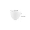 5-Piece Silicone Mixing Bowls for Face Masks, White, Medium view 2