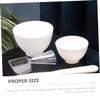 5-Piece Silicone Mixing Bowls for Face Masks, White, Medium view 4