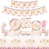 Floral 1st Birthday Party Decoration Set for 20 Guests view 1