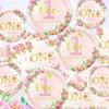 Floral 1st Birthday Party Decoration Set for 20 Guests view 3
