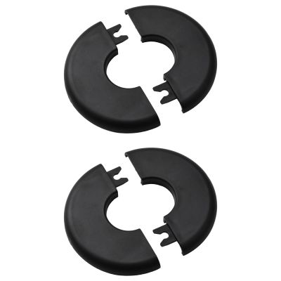 UFURMATE Pipe Wall Escutcheons, 2-Pack, 1 in, Black Plastic, 28 mm Inner Diameter