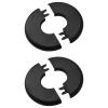 UFURMATE Pipe Wall Escutcheons, 2-Pack, 1 in, Black Plastic, 28 mm Inner Diameter view 1