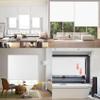 No-Drill Clamp Roller Blind 95 x 150 cm, Privacy and Blackout, White view 2