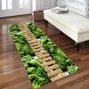 Mogetal Long Runner Rug, 80 x 180 cm, Colorful 3D Wood Grain, Non-Slip and Washable view 2
