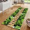 Mogetal Long Runner Rug, 80 x 180 cm, Colorful 3D Wood Grain, Non-Slip and Washable view 3