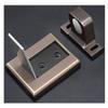 Magnetic Door Stopper, Brushed Stainless Steel, Floor-Mounted view 2