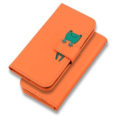 FERLAN Flip Case for Sony Xperia 8, Orange