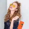 FERLAN Flip Case for Sony Xperia 8, Orange view 3