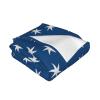 Starfish Blanket, Navy Blue, Soft Flannel Fleece Throw, 150 x 200 cm view 3