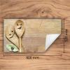 TMK ArtDeko Ceramic Cooktop Cover, Roll-Up Induction Mat, 1-Piece, 90 x 52 cm, Wooden Spoon view 2