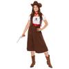 Amscan 9918997 Women's World Book Day Western Cowgirl Costume, Sizes 8–10 view 1