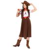 Amscan 9918997 Women's World Book Day Western Cowgirl Costume, Sizes 8–10 view 2