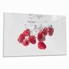 Wallario Glass Stove Cover/Splash Guard, 1-Piece, 80 x 52 cm, for Ceramic and Induction Cooktops, Sparkling Raspberry Freshness view 1
