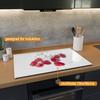Wallario Glass Stove Cover/Splash Guard, 1-Piece, 80 x 52 cm, for Ceramic and Induction Cooktops, Sparkling Raspberry Freshness view 2