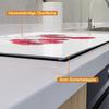Wallario Glass Stove Cover/Splash Guard, 1-Piece, 80 x 52 cm, for Ceramic and Induction Cooktops, Sparkling Raspberry Freshness view 4
