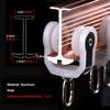 Room Divider Curtain Track Set with 10 Hooks, Curved Aluminum Track for Ceiling or Wall Mounting view 2